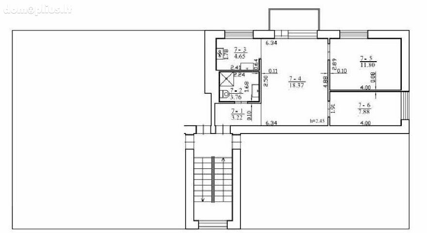Продается 3 комнатная квартира Klaipėdos rajono sav., Vėžaičiuose, Gargždų g.
