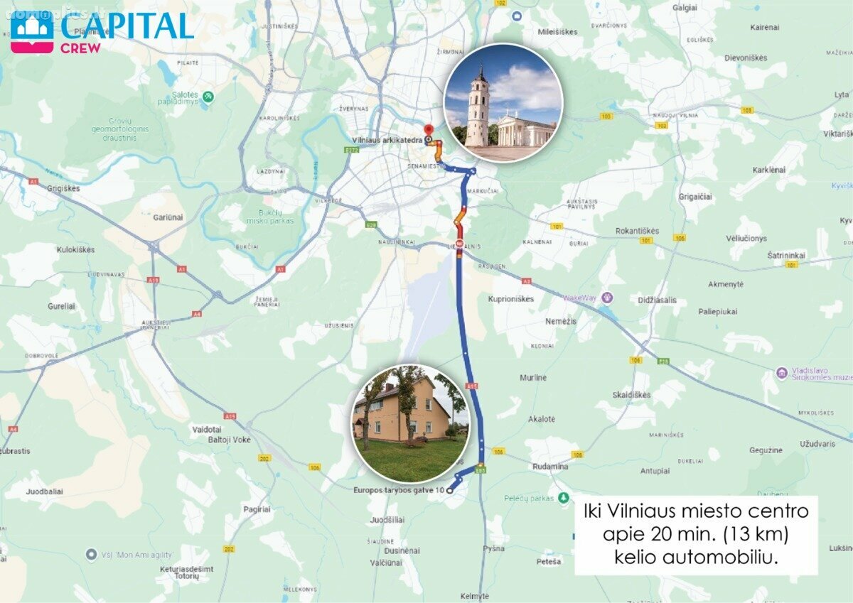 Parduodamas 1 kambario butas Vilniaus rajono sav., Kalviškėse