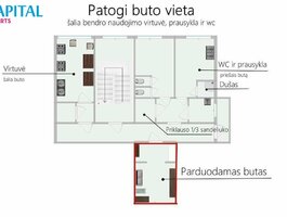 1 room apartment for sell Vilniuje, Antakalnyje, V. Grybo g.
