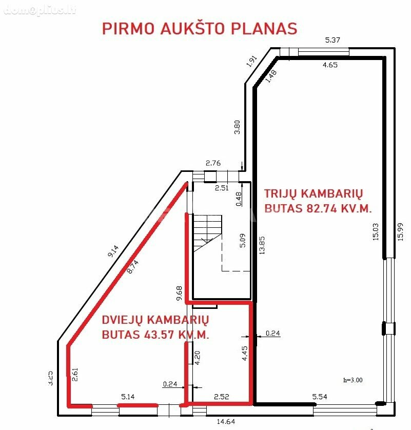 Parduodamas 2 kambarių butas Panevėžyje, Pilėnuose, Margirio g.