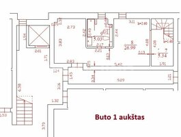 Parduodamas 4 kambarių butas Vilniuje, Užupyje, Polocko g.