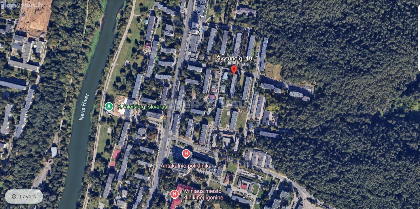 Parduodamas 2 kambarių butas Vilniuje, Antakalnyje, Švyturio g.