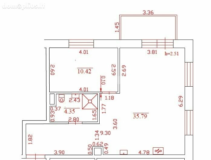 Parduodamas 2 kambarių butas Vilniuje, Žirmūnuose