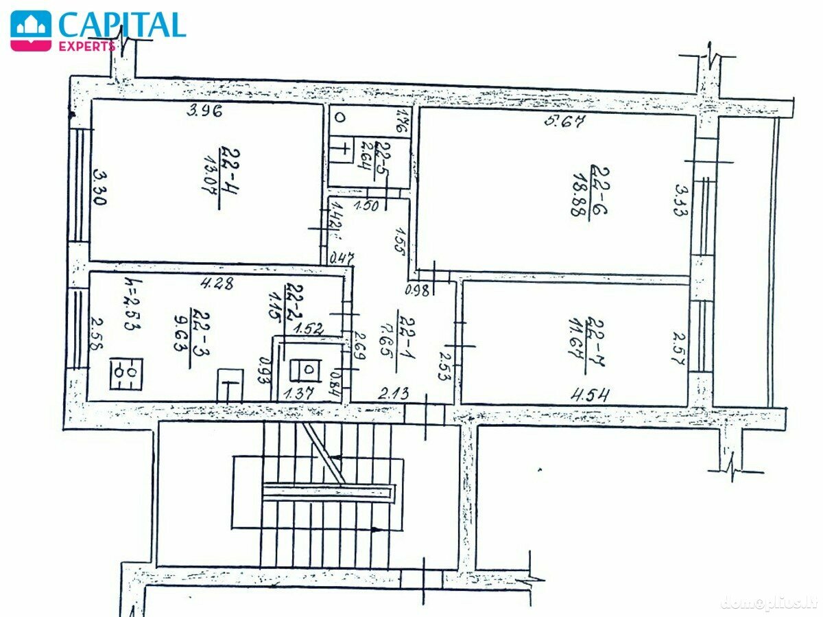 Продается 3 комнатная квартира Varėnos rajono sav., Varėnoje, M. K. Čiurlionio g.