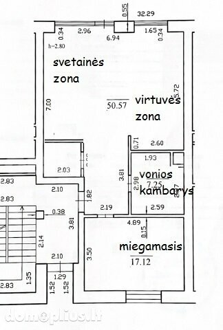 Parduodamas 2 kambarių butas Vilniuje, Verkiuose, Verkių g.