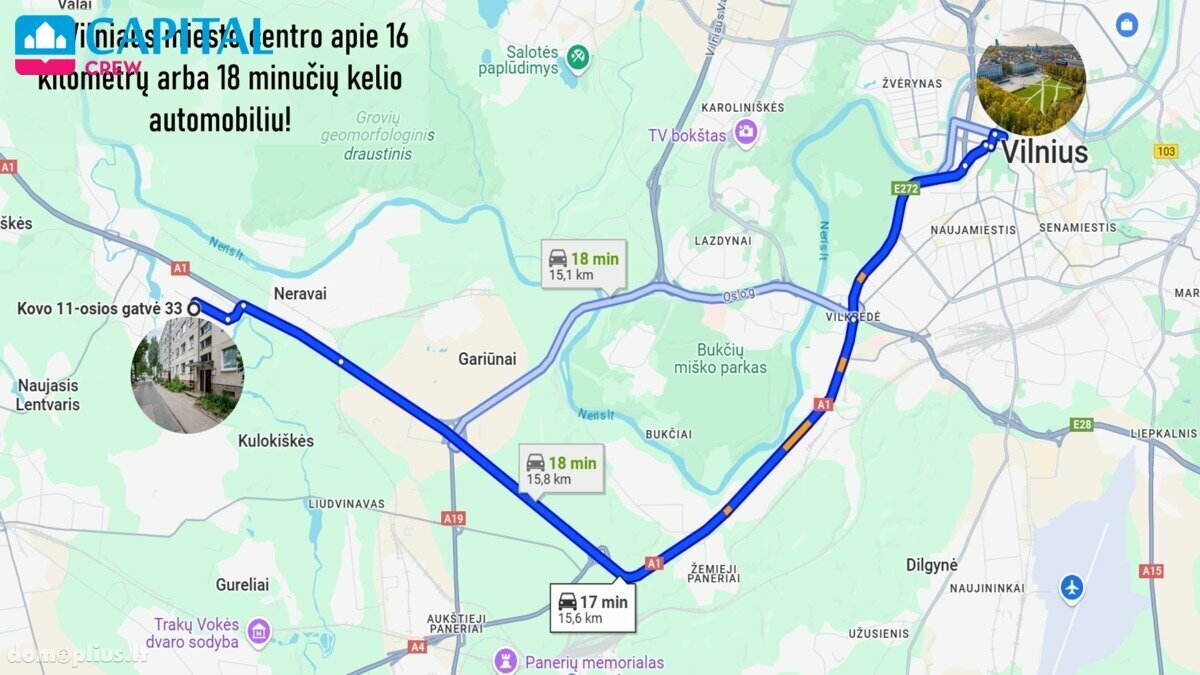 Parduodamas 4 kambarių butas Vilniuje, Grigiškėse
