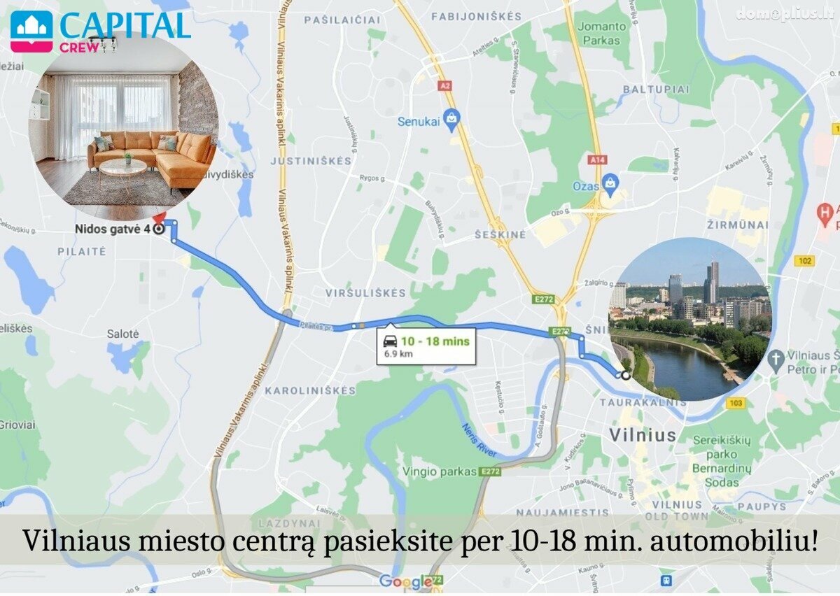Parduodamas 2 kambarių butas Vilniuje, Pilaitėje, Nidos g.