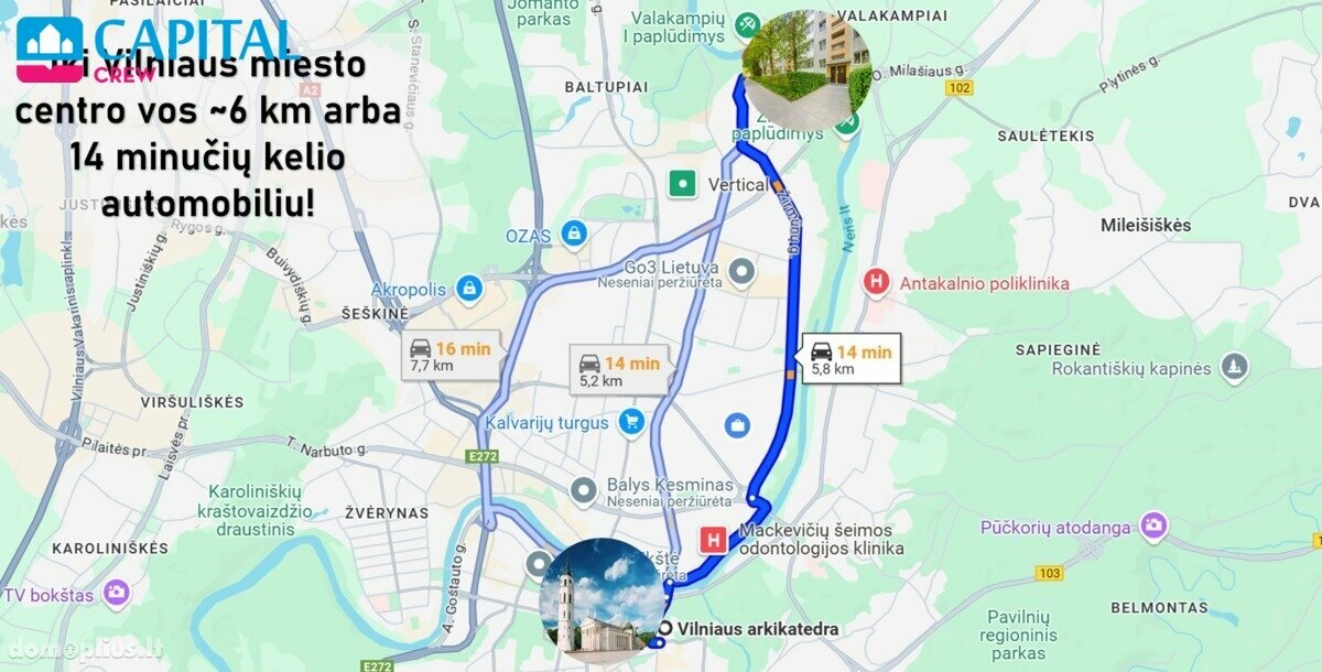 3 rooms apartment for rent Vilniuje, Žirmūnuose