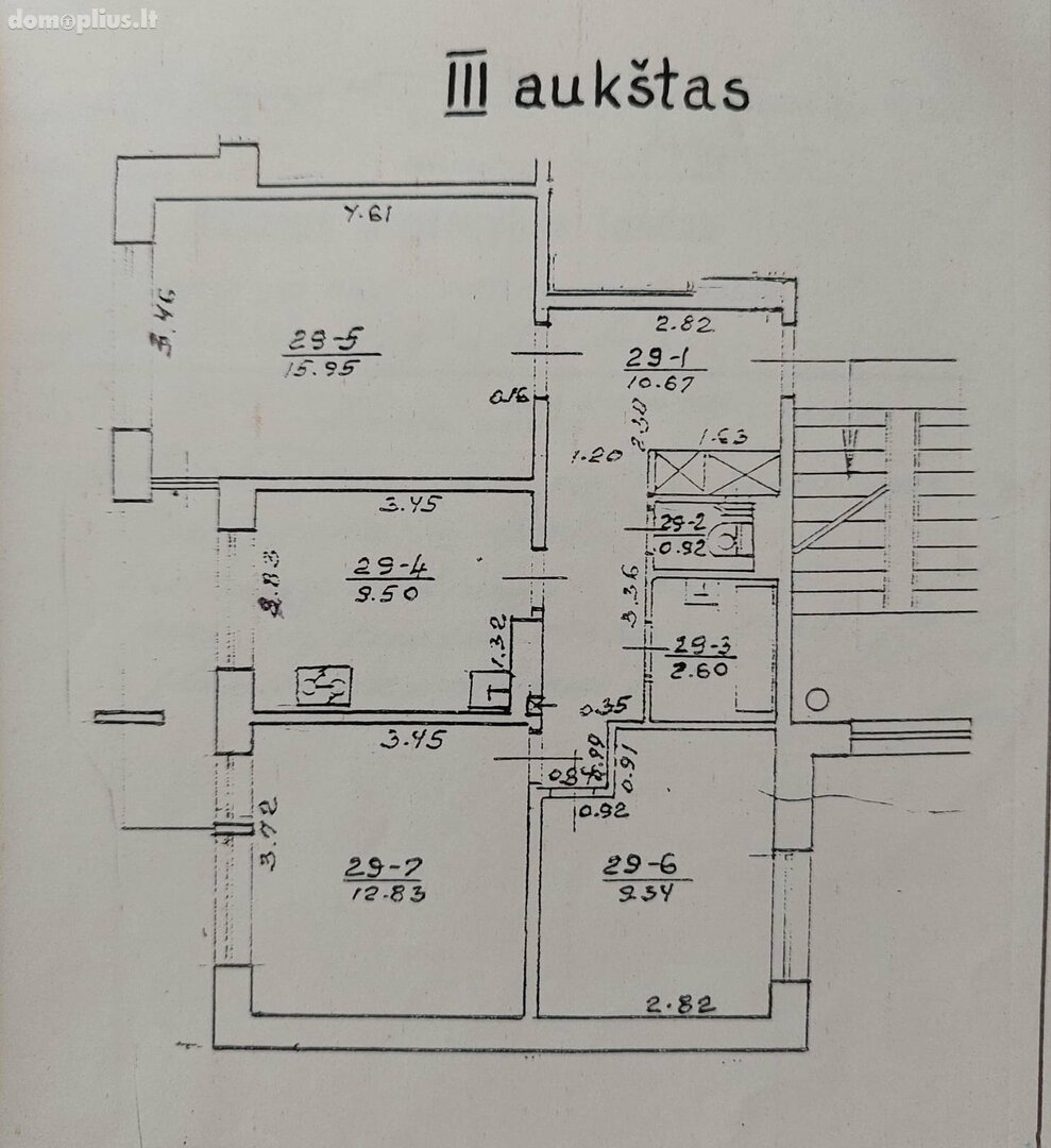 Parduodamas 3 kambarių butas Vilniuje, Justiniškėse, Rygos g.