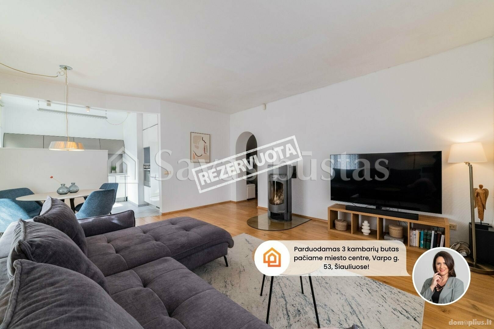3 rooms apartment for sell Šiauliuose, Centre, Varpo g.