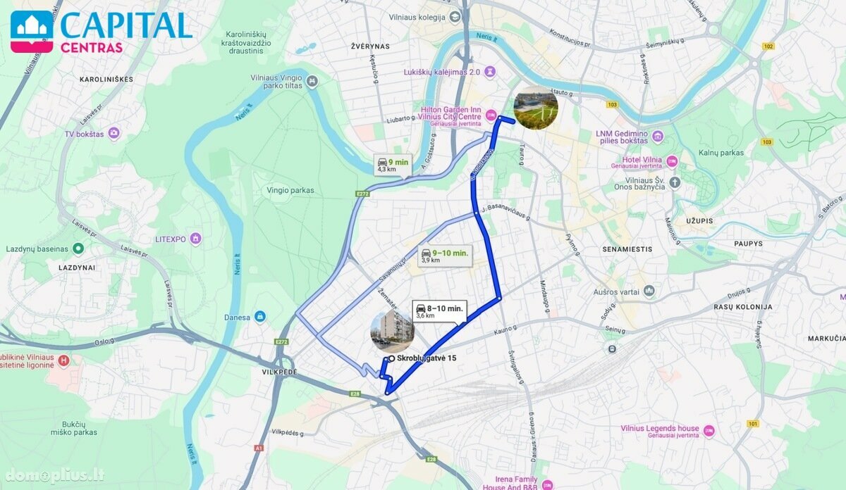 Продается 1 комнатная квартира Vilnius, Vilniuje, Skroblų g.