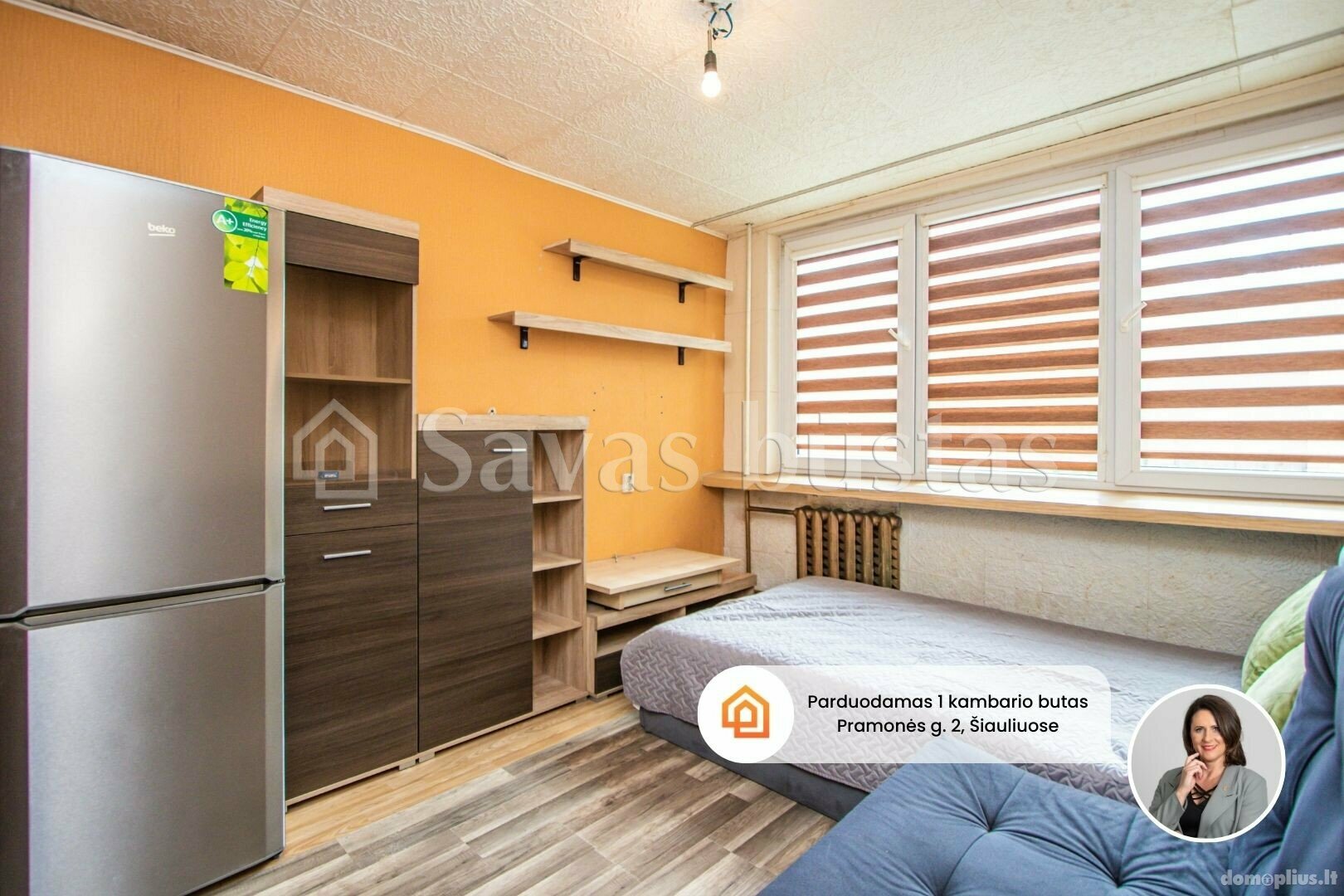 Parduodamas 1 kambario butas Šiauliuose, Pabaliuose, Pramonės g.