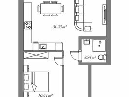 Продается 2 комнатная квартира Kaunas, Kaune, J. Puzino g.