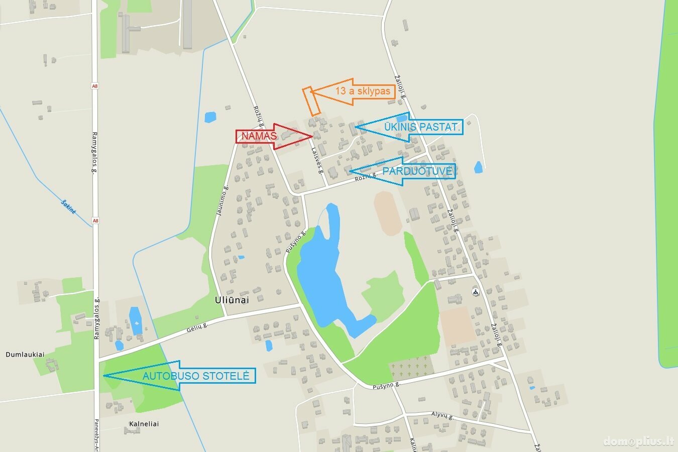 Parduodamas 2 kambarių butas Panevėžio rajono sav., Uliūnuose, Laisvės g.