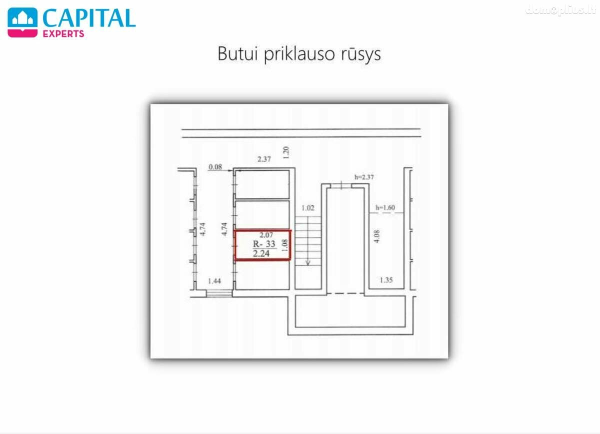 Parduodamas 2 kambarių butas Vilniuje, Jeruzalėje, Rugių g.