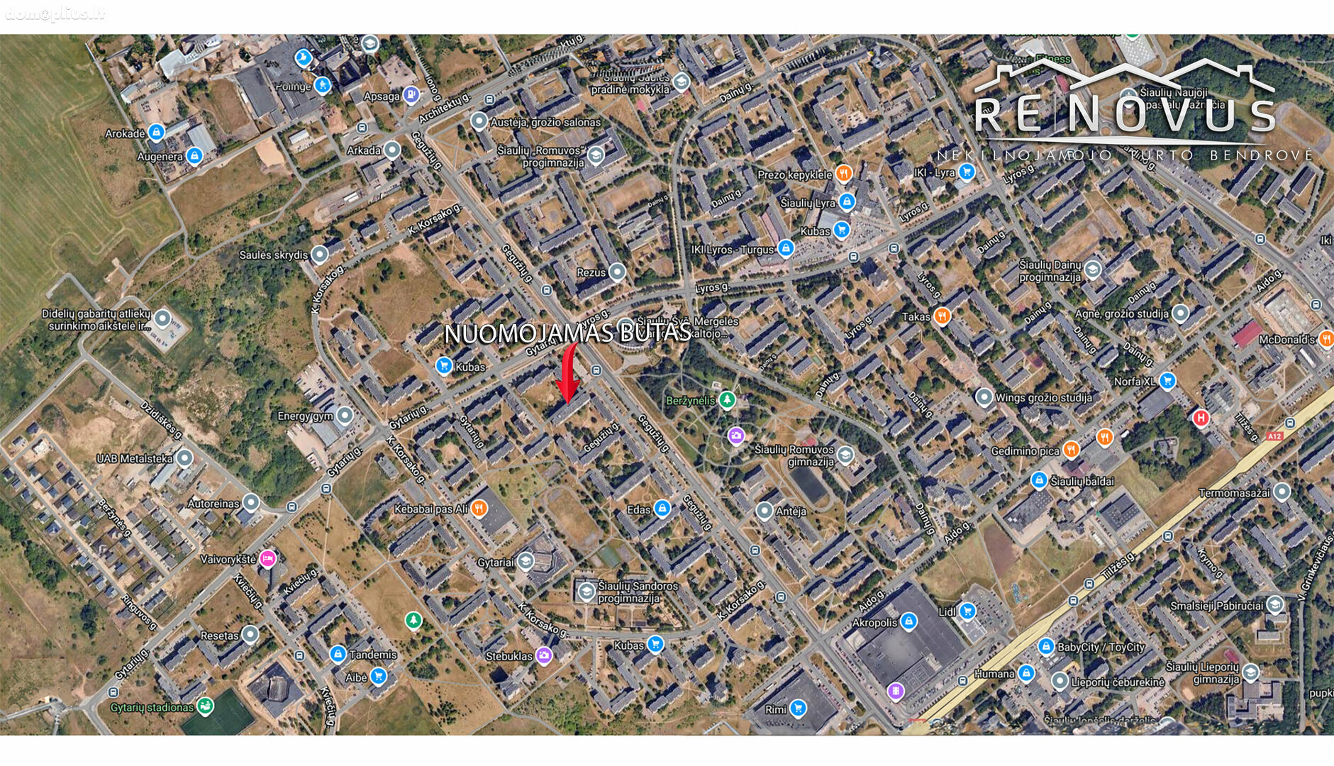 2 rooms apartment for rent Šiauliuose, Gytaruose, Gegužių g.