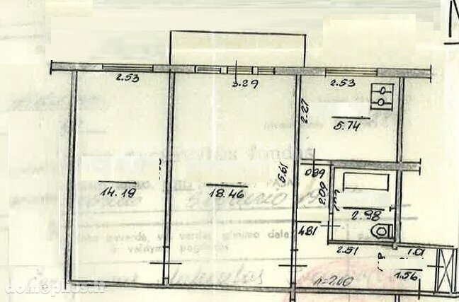 Продается 2 комнатная квартира Vilniuje, Antakalnyje, Švyturio g.
