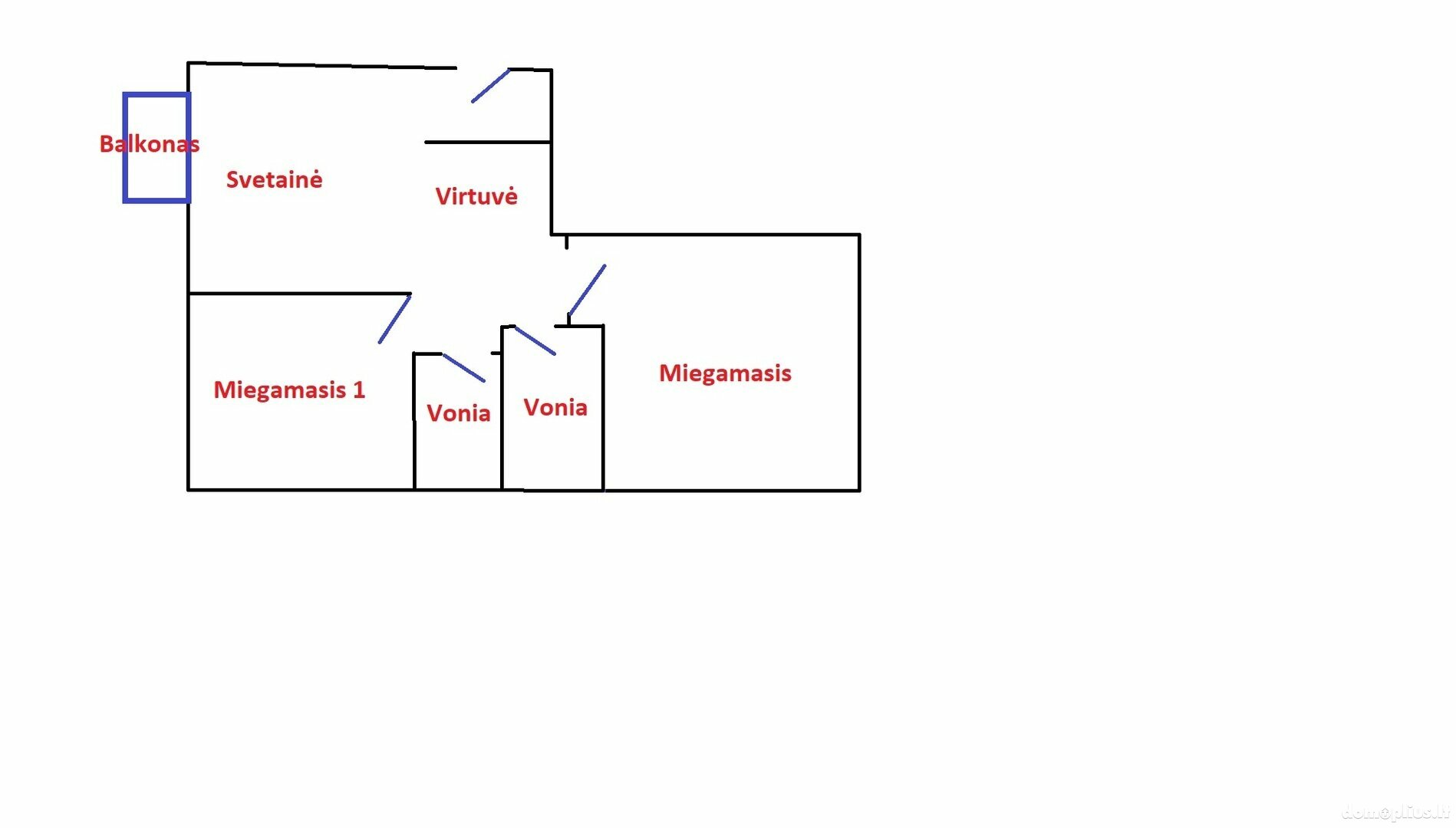 3 rooms apartment for rent Vilniuje, Senamiestyje, Šv. Dvasios g.