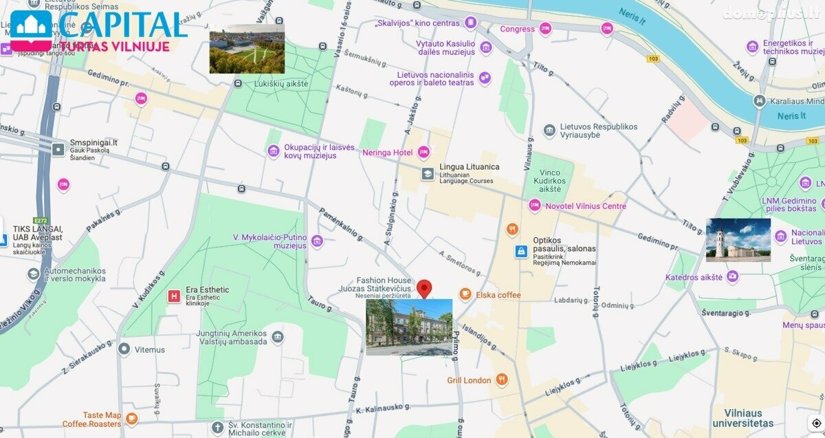 Parduodamas 2 kambarių butas Vilniuje, Senamiestyje, Pamėnkalnio g.