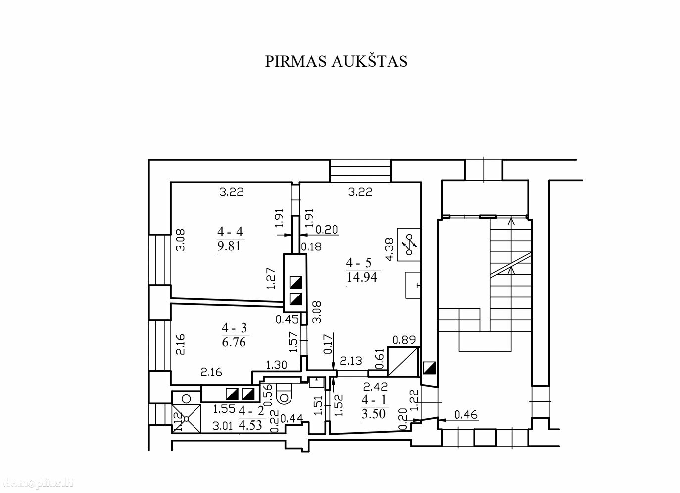 Parduodamas 3 kambarių butas Vilniuje, Naujoji Vilnia, A. Kojelavičiaus g.