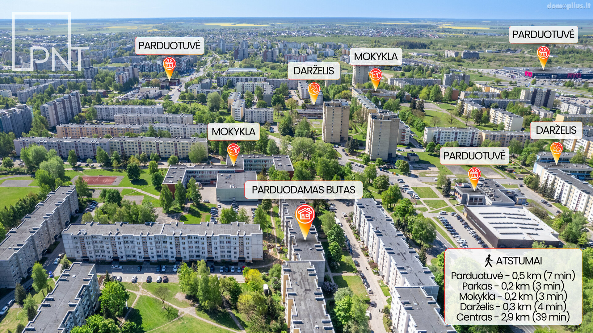 Продается 1 комнатная квартира Panevėžyje, Klaipėdos, Parko g.
