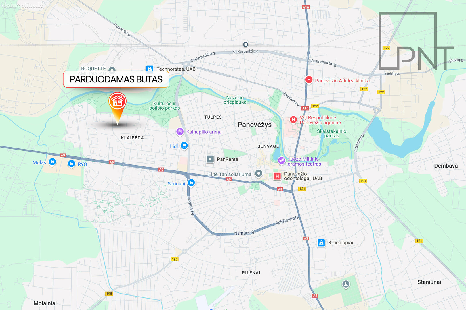 Продается 1 комнатная квартира Panevėžyje, Klaipėdos, Parko g.