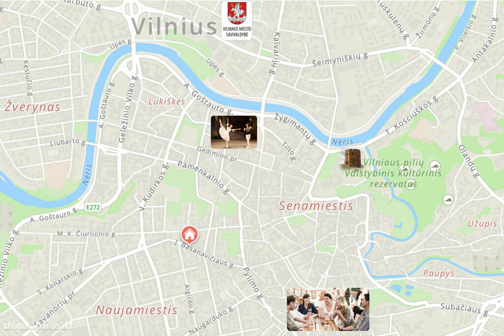 Продается 1 комнатная квартира Vilniuje, Senamiestyje, J. Basanavičiaus g.