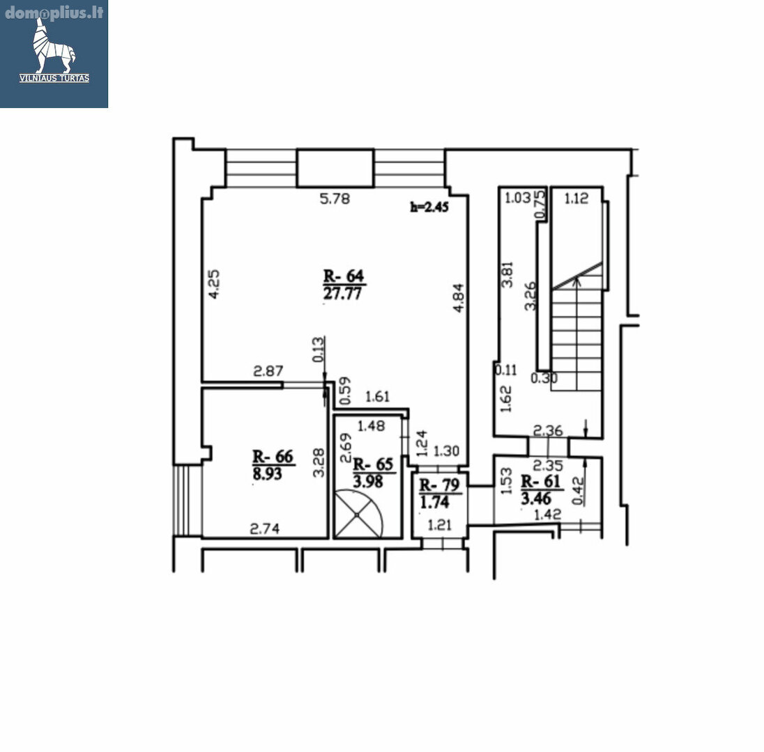 Продается 2 комнатная квартира Vilniuje, Žvėryne, Studentų g.