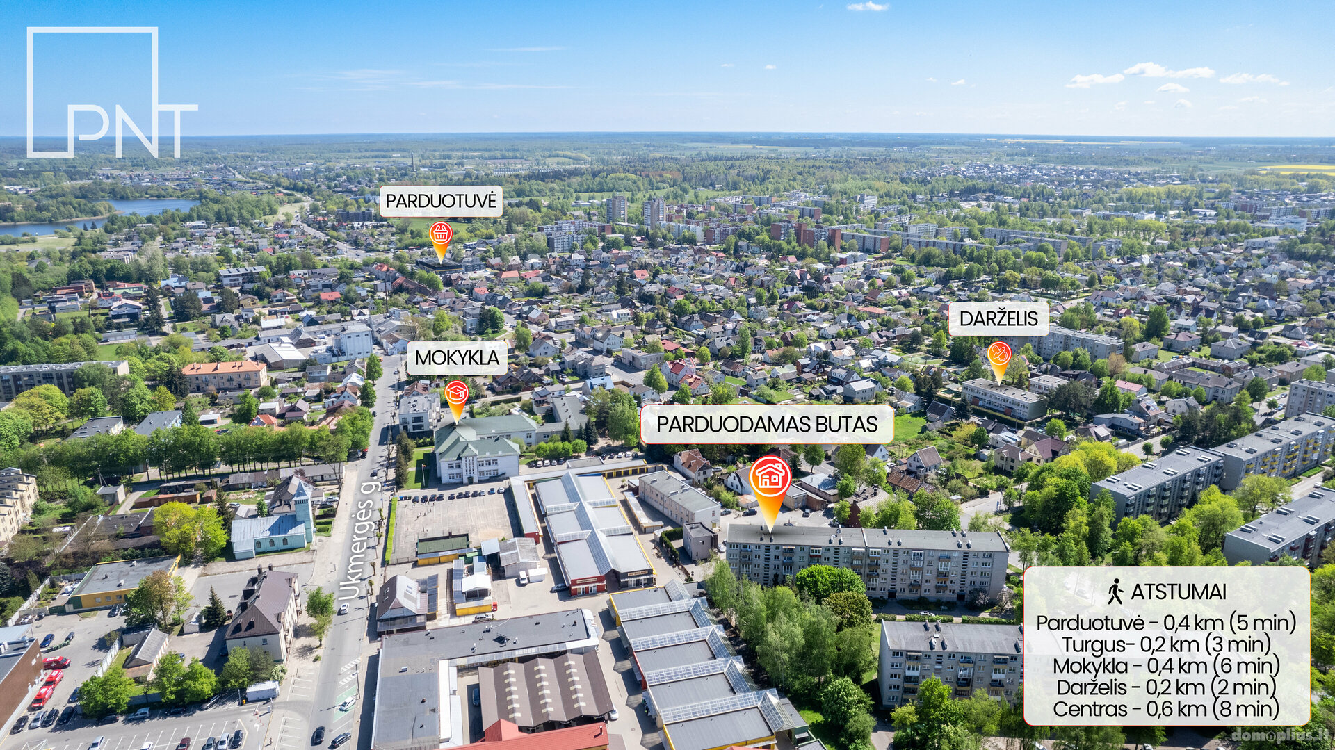 Parduodamas 2 kambarių butas Panevėžyje, Centre, Vilniaus g.