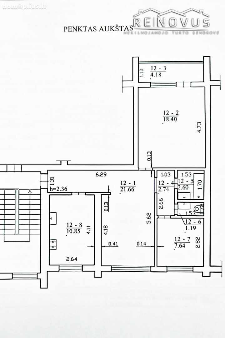 Продается 3 комнатная квартира Šiauliuose, Centre, Vilniaus g.