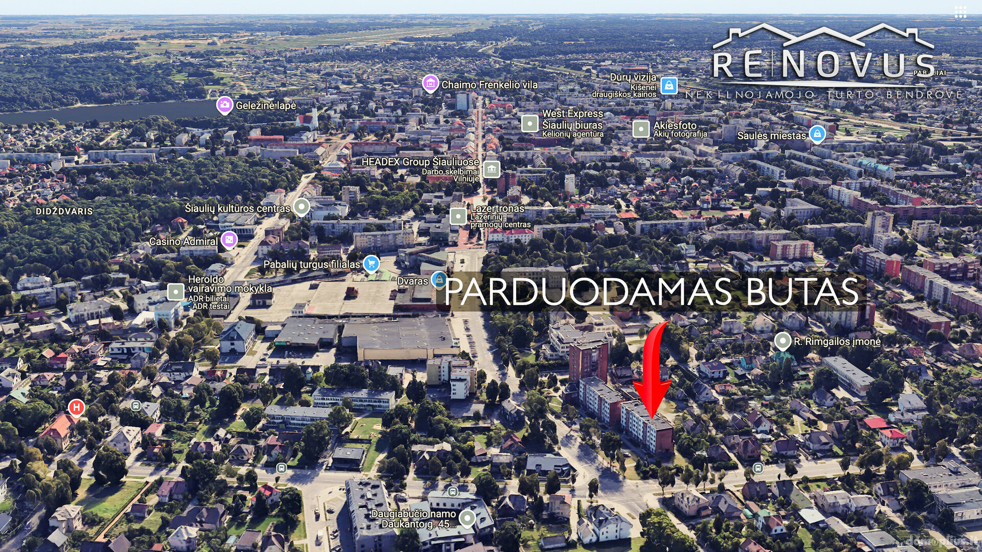 Продается 3 комнатная квартира Šiauliuose, Centre, Vilniaus g.