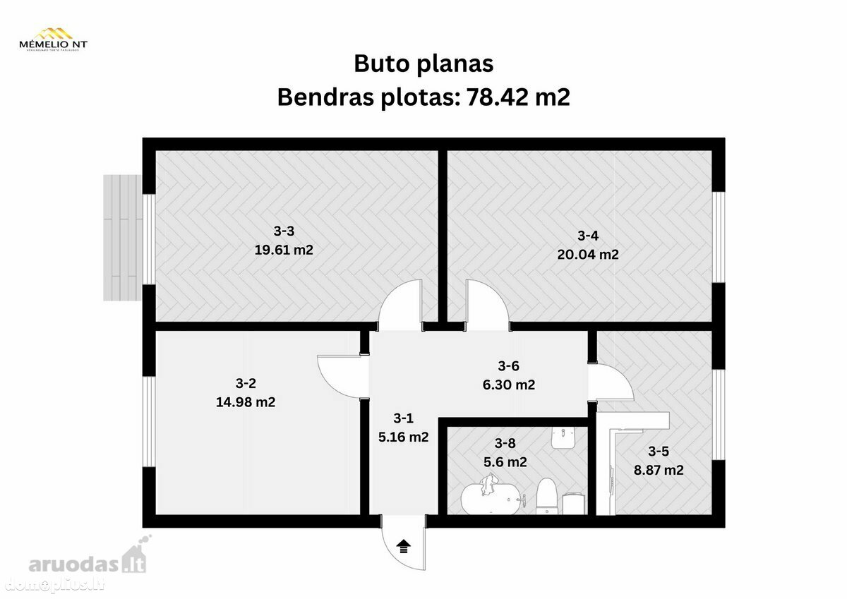 Продается 3 комнатная квартира Klaipėdoje, Centre, Lietuvininkų a.
