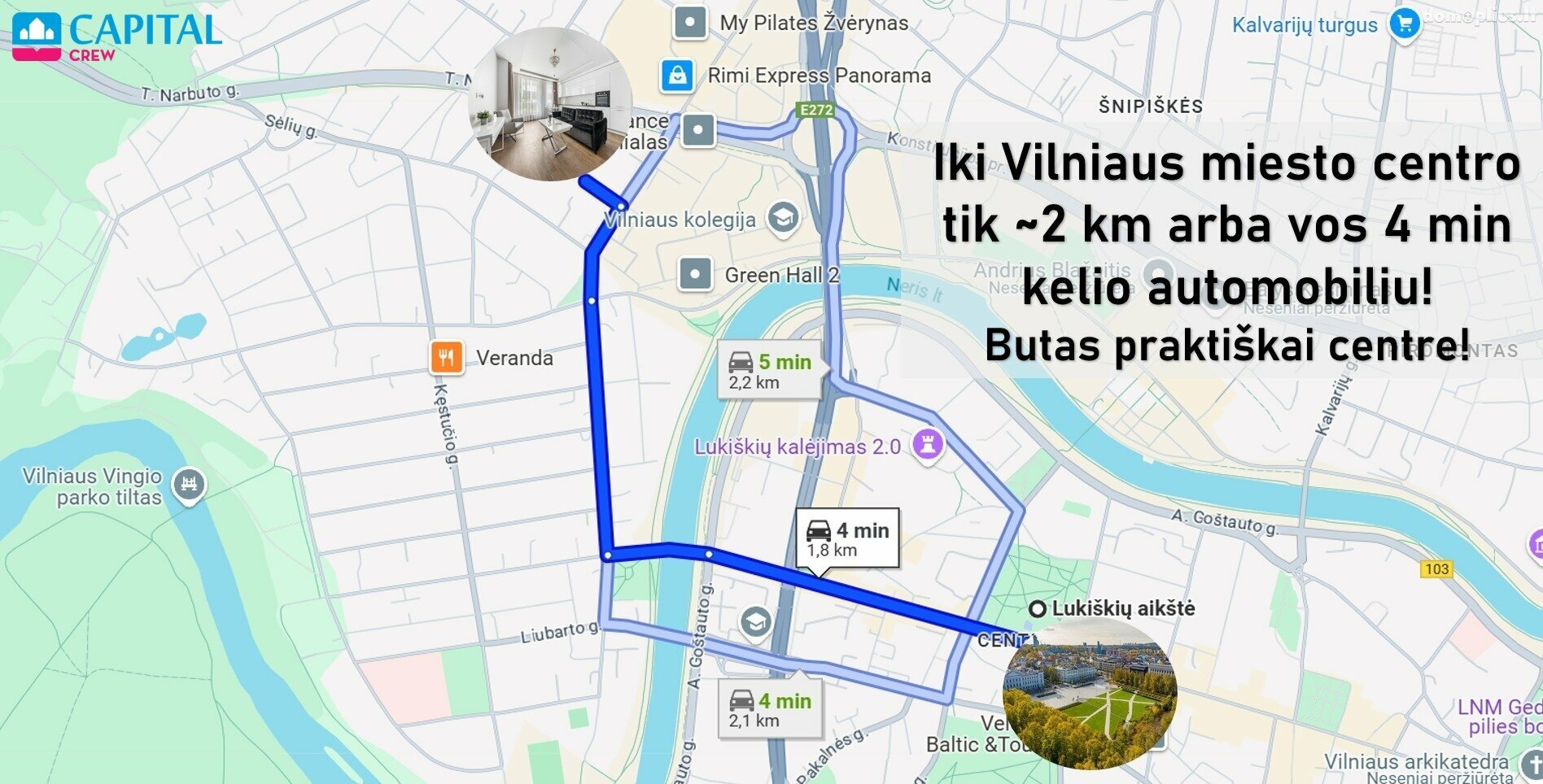 2 kambarių buto nuoma Vilniuje, Žvėryne, Liepyno g.