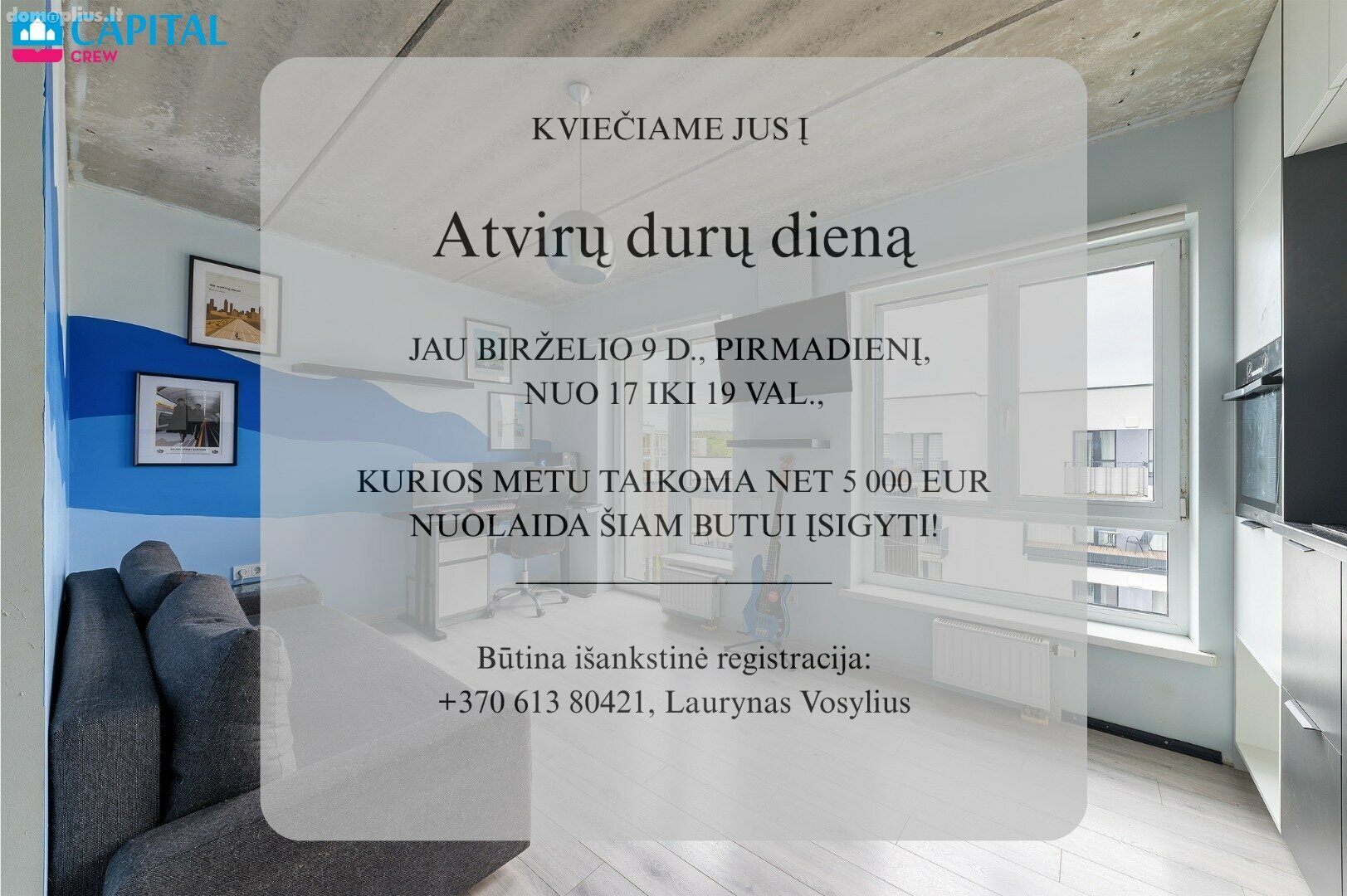 Parduodamas 1 kambario butas Vilniuje, Baltupiuose, Jurgio Lebedžio g.