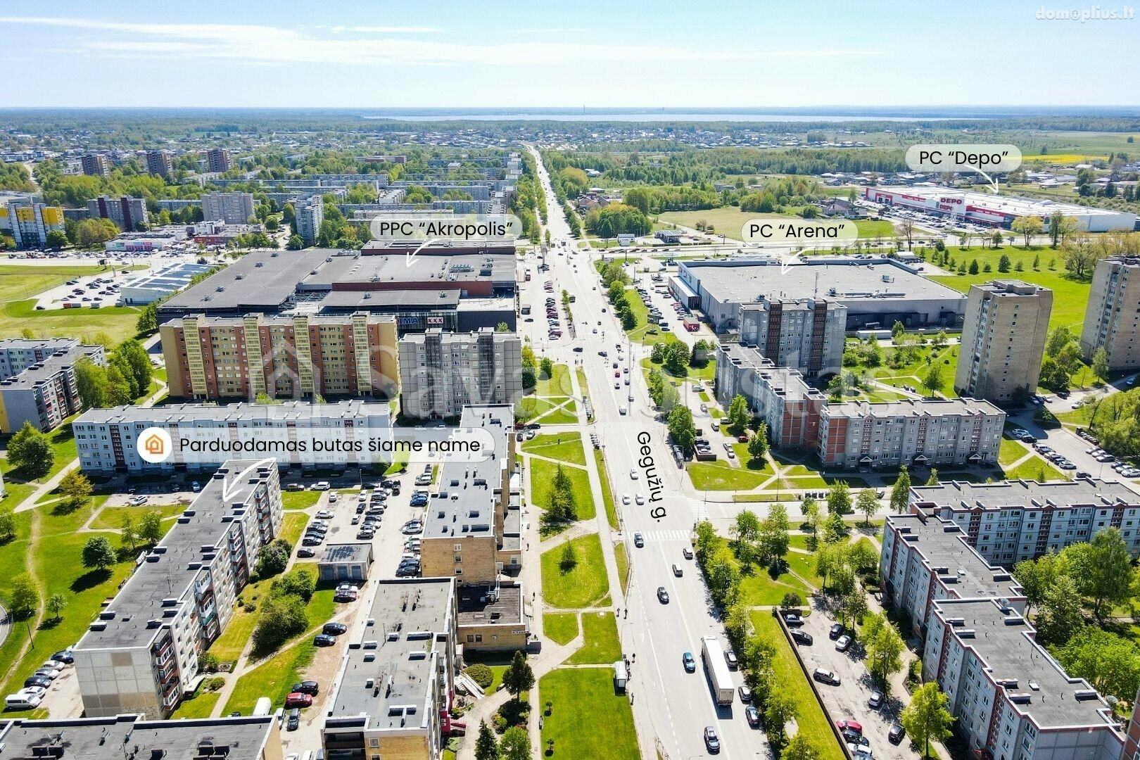 Parduodamas 1 kambario butas Šiauliuose, Dainiuose, Gegužių g.