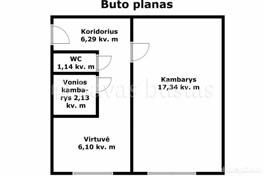 Parduodamas 1 kambario butas Šiauliuose, Dainiuose, Gegužių g.