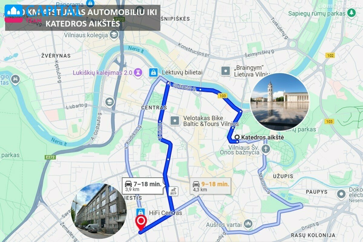Parduodamas 1 kambario butas Vilniuje, Naujamiestyje, Naugarduko g.