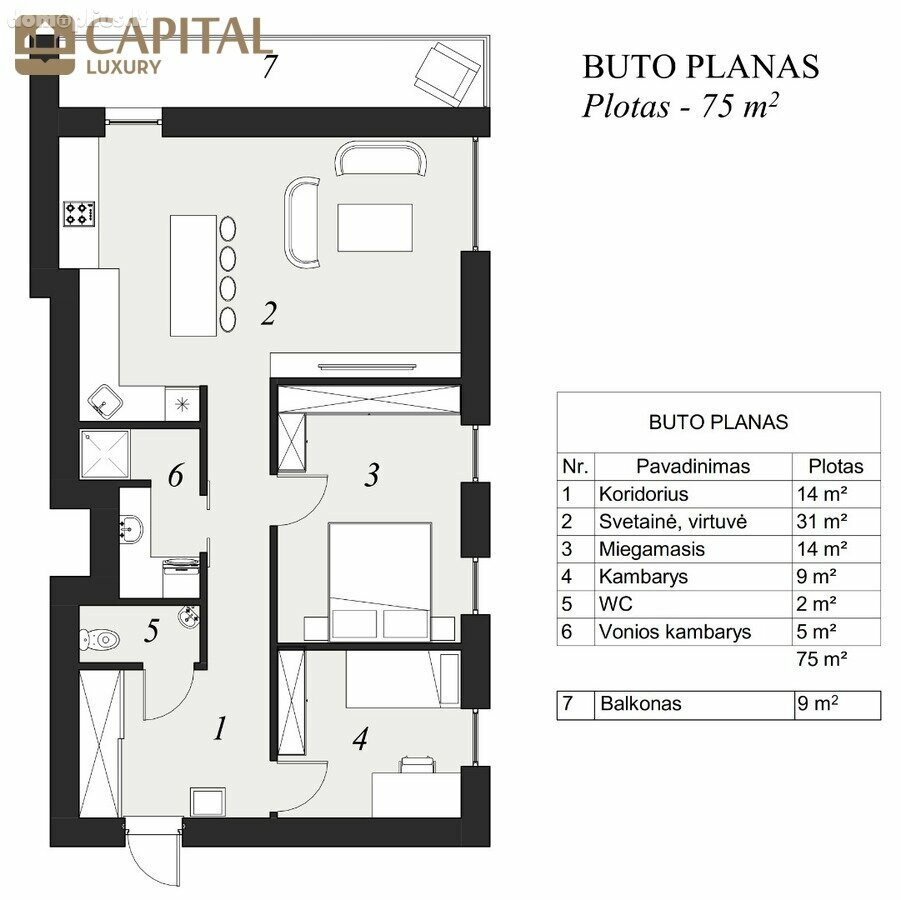 Parduodamas 3 kambarių butas Vilniuje, Šnipiškėse, A. Juozapavičiaus g.