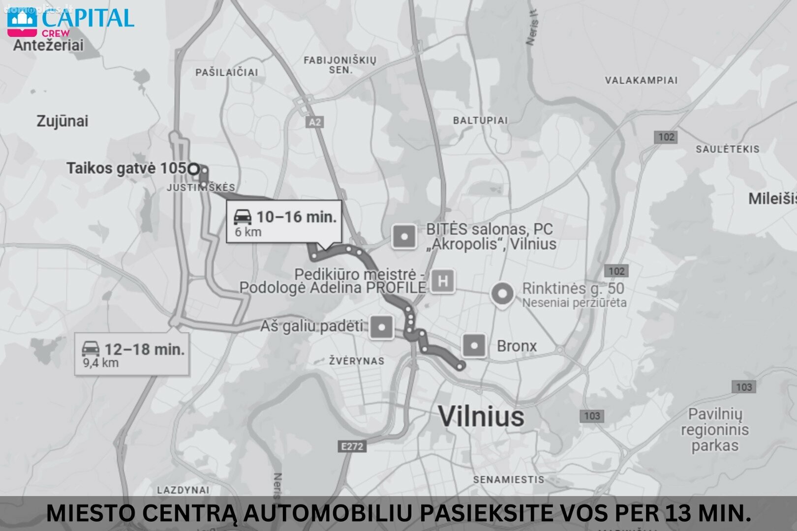 1 kambario buto nuoma Vilniuje, Justiniškėse, Taikos g.