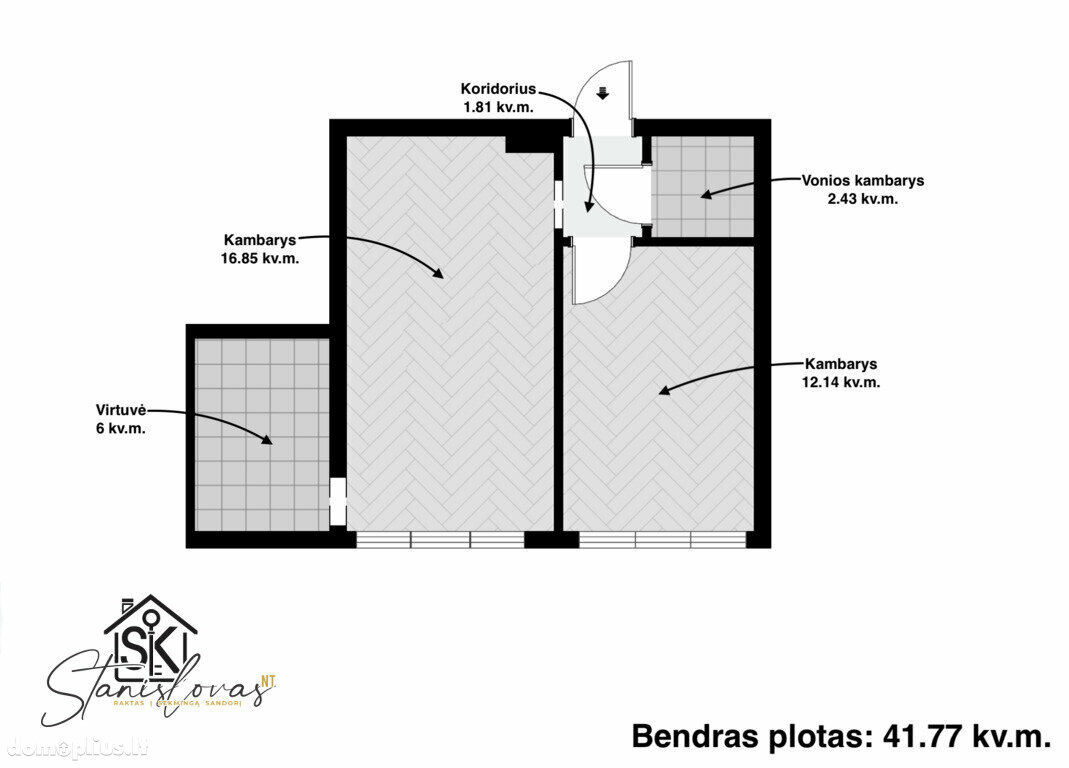 Parduodamas 2 kambarių butas Šilutės rajono sav., Pagryniuose, Šilutės g.