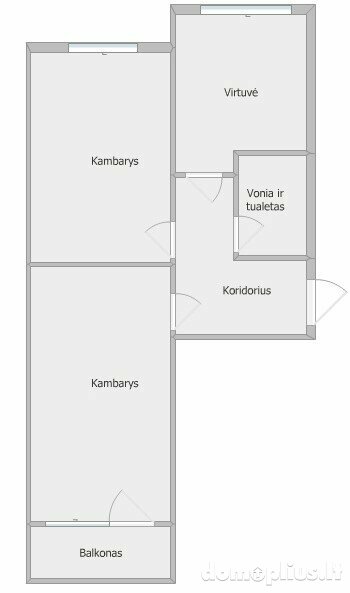 Parduodamas 2 kambarių butas Akmenės rajono sav., Naujoji Akmenė, Ramučių g.