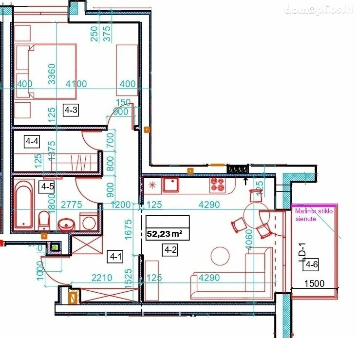 Продается 2 комнатная квартира Kaune, Aukštieji Šančiai, Pabiržės g.