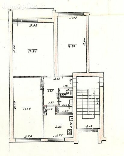 Продается 3 комнатная квартира Vilniuje, Žvėryne, Paribio g.