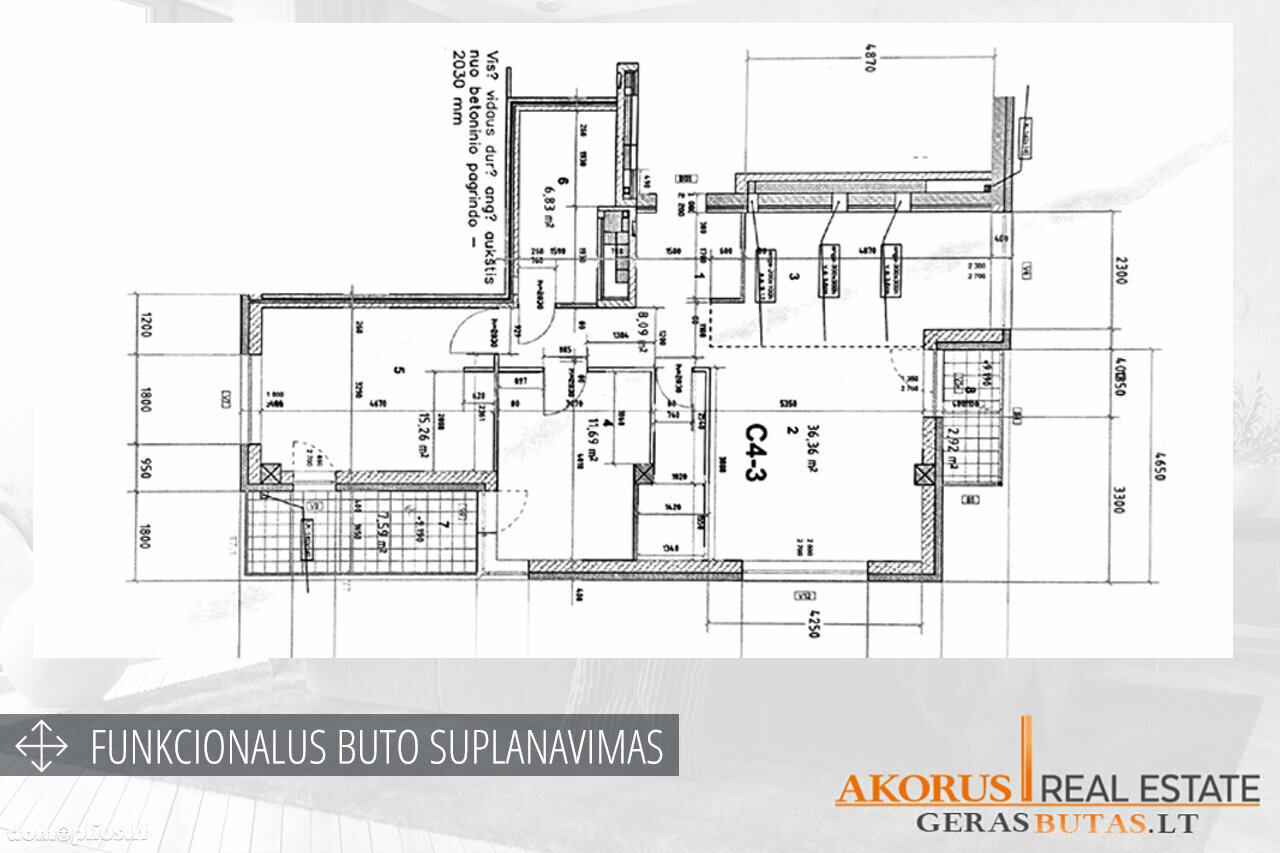 Parduodamas 3 kambarių butas Vilniuje, Santariškėse, Bajorų kel.
