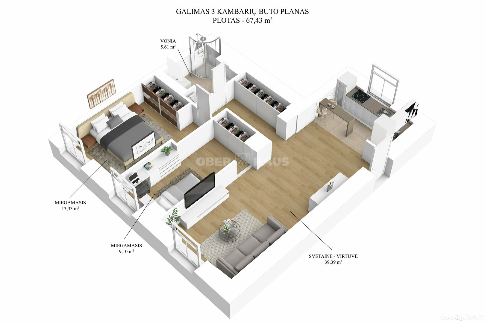 Продается 3 комнатная квартира Vilniuje, Senamiestyje, Palangos g.