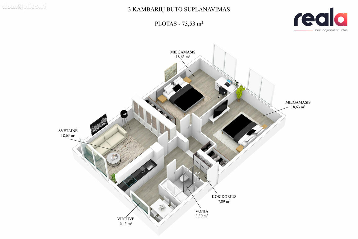 Продается 3 комнатная квартира Vilniuje, Antakalnyje, Šilo g.