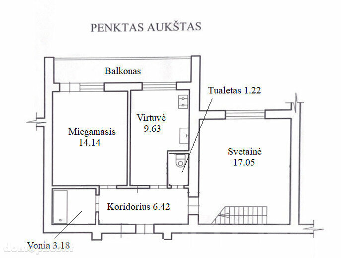 Продается 3 комнатная квартира Panevėžys, Panevėžyje, Pilėnų g.
