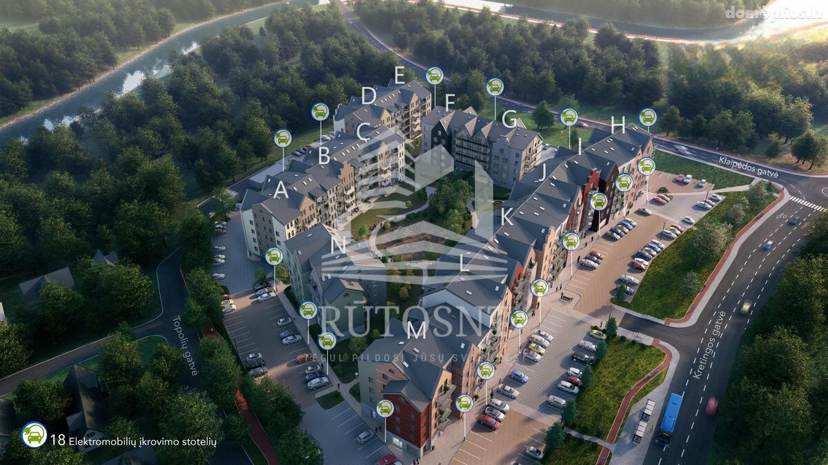 Parduodamas 3 kambarių butas Klaipėdoje, Labrenciškėse, Miško g.