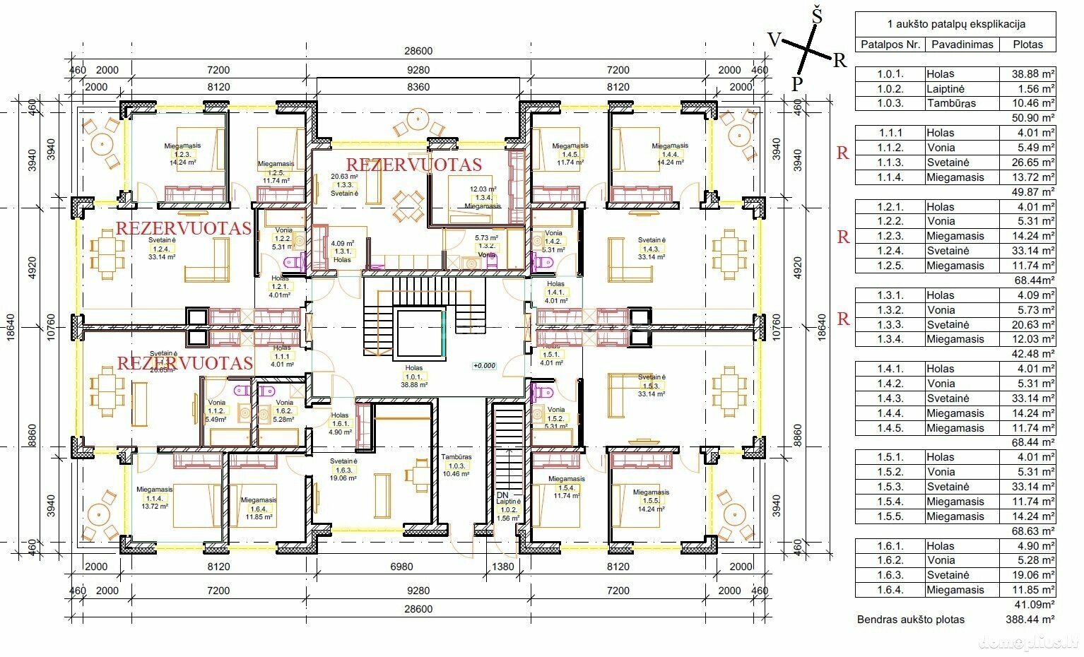 Продается 2 комнатная квартира Druskininkų sav., Druskininkuose, V. Kudirkos g.