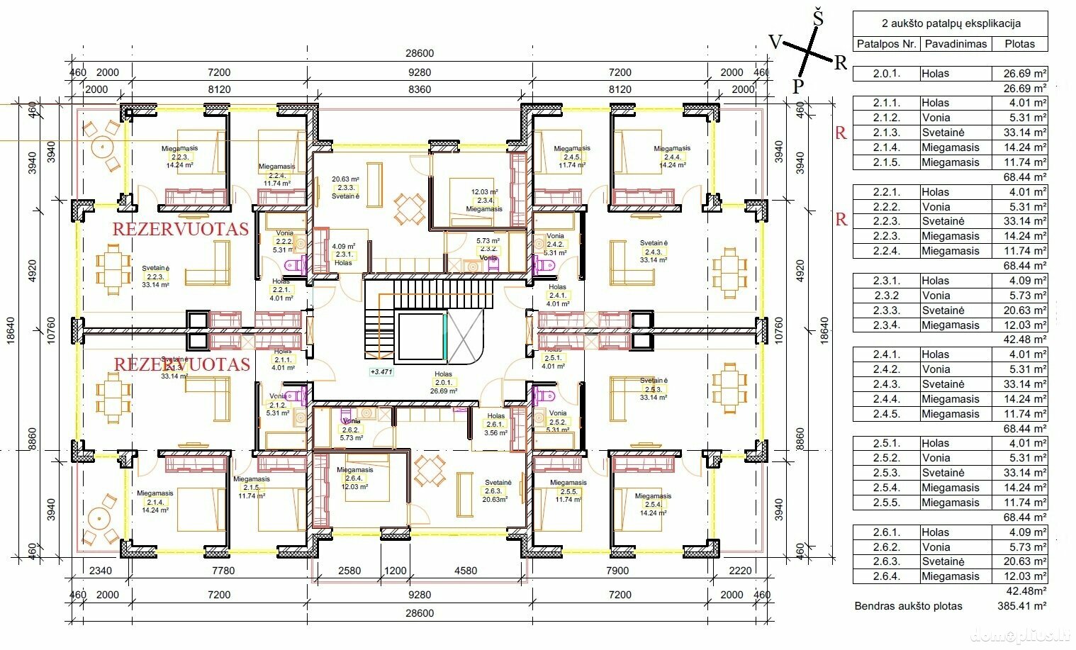 Продается 2 комнатная квартира Druskininkų sav., Druskininkuose, V. Kudirkos g.